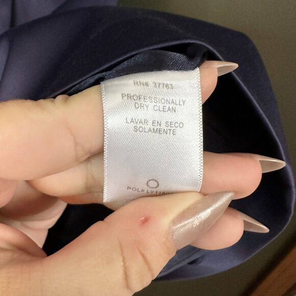 Laundry Shelli Segal Blue Sequin Bow One Shoulder Cocktail Party Dress Holiday 6 - Picture 3 of 9